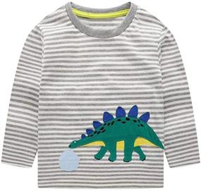 img 4 attached to HOMAGIC2WE Sleeve Cotton Cartoon Clothes Boys' Clothing for Tops, Tees & Shirts