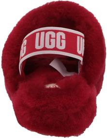 img 2 attached to 👧 Уютно и стильно: детские шлепанцы UGG для девочек и мальчиков с меховой отделкой