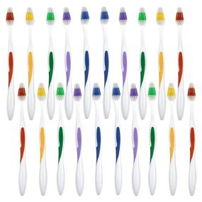 img 4 attached to Convenient and Budget-friendly: DecorRack Disposable Toothbrushes - Bulk Pack of 20 for Travel, Hotel, and Guest Use!