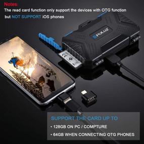 img 2 attached to 📷 PULUZ 21 Slots Memory Cards Case & Card Reader: Waterproof CF TF SD SIM Card Reader Holder for Computer, Smartphone, Camera - Multi-Function Media Card Storage Box