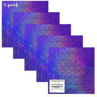 💜 purple holographic sparkle vinyl 12x12 sheets - silhouette cameo, cricut maker explore compatible - stickers, crafts - bonus exclusive by turner moore (purple sparkle vinyl, pack of 5) logo