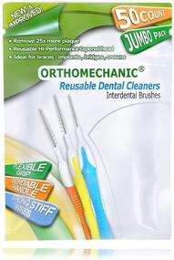 img 3 attached to 🪥 Orthomechanic Reusable Interdental Brush (Standard) - Jumbo Pack of 50 Brushes: Toothpick, Pick, and Floss Your Teeth with Ease!