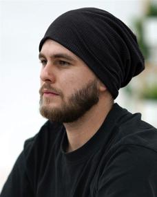 img 3 attached to Stay On-Trend with our Stylish Knit Beanie – Quality Fabric, Breathable & Elastic Skull Cap Hat