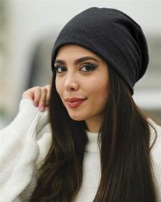 img 2 attached to Stay On-Trend with our Stylish Knit Beanie – Quality Fabric, Breathable & Elastic Skull Cap Hat