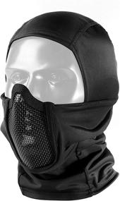 img 4 attached to 🎭 OneTigris Full Face Protection Balaclava Mesh Mask - Ninja Style