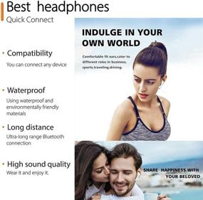 img 1 attached to 🎧 Беспроводные наушники TWS, Bluetooth 5.0 c сенсорным управлением, внутриканальные наушники, 24 часа воспроизведения со зарядным кейсом, звук Hi-Fi стерео