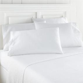 img 2 attached to 🛏️ White Seersucker Twin Sheet Set by Shavel Home Products