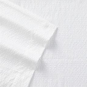 img 1 attached to 🛏️ White Seersucker Twin Sheet Set by Shavel Home Products