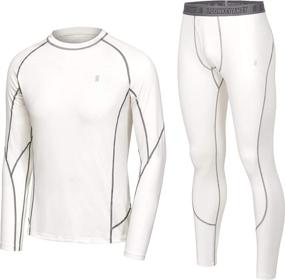 img 4 attached to 👨 Little Donkey Andy Men's Thermal Underwear Set: Performance Base Layer with Wicking and Active Long Johns Top & Bottom, including convenient Fly