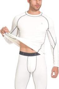 img 3 attached to 👨 Little Donkey Andy Men's Thermal Underwear Set: Performance Base Layer with Wicking and Active Long Johns Top & Bottom, including convenient Fly