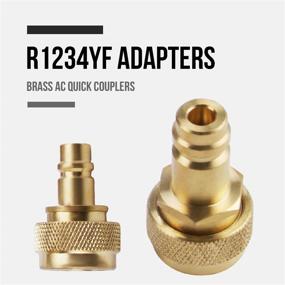img 2 attached to 🚗 Lichamp Car A/C R1234YF R134A Adapters: Quick Couplers Connectors Kit for AC R134 R1234 R 134A 1234YF