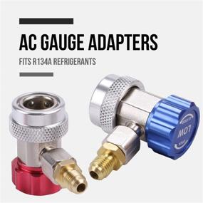 img 3 attached to 🚗 Lichamp Car A/C R1234YF R134A Adapters: Quick Couplers Connectors Kit for AC R134 R1234 R 134A 1234YF