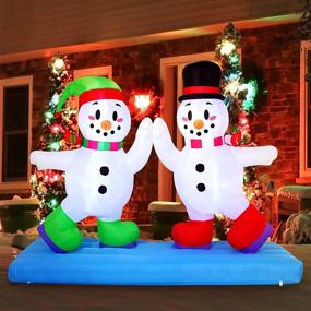 img 4 attached to Joiedomi Inflatable Inflatables Christmas Decorations Seasonal Decor in Outdoor Holiday Decor