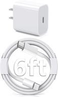 🔌 apple mfi certified iphone charger block with 6.6ft lightning cable & usb c wall charger – fast charging cube 20w pd power adapter for iphone 13 pro max, 13 mini, 12 pro max, 11 pro max, xs max, xr, se 2020 logo