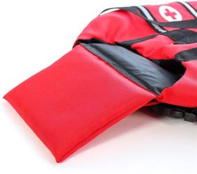 img 3 attached to Keep Your Canine Comrades Safe with the Penn-Plax Officially Licensed American Red Cross Safety Life Jacket and Flotation Device for Dogs – In Vibrant Red with Reflective Strips – Choose from 5 Sizes