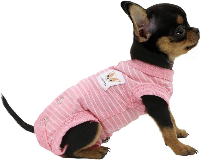 lophipets sleeveless pajamas chihuahua clothes pink 로고