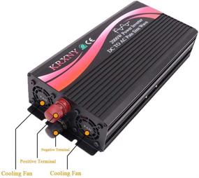 img 4 attached to KRXNY 2000W Power Inverter Converter: Efficient DC to AC Conversion for Car, RV, Home & Solar Systems with LED Display