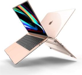 img 3 attached to 📱 iPAPA MacBook Air 13 inch Case 2020 2019 2018 Release A2337 M1 A2179 A1932 - Clear Hard Shell Case + Keyboard Cover + Screen Protector