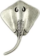 🔘 bezelry 12-piece stingray antique silver metal shank buttons: elegant 21mm embellishments logo