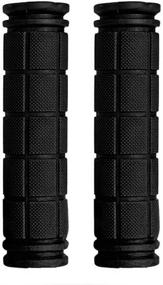 img 2 attached to Black Rubber Star Handlebar Grips - 4.7inch/12cm, Suitable for MTB BMX Road Mountain Bikes, Bicycles, and Scooters