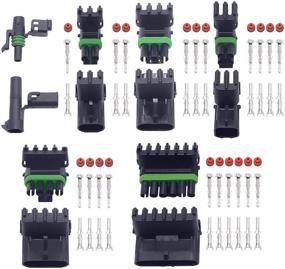 img 1 attached to 💧 Водонепроницаемый электрический разъемный штекер - набор ZYTC 10 штук 1 контакт, 2,5 мм серийные контакты