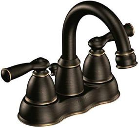 img 1 attached to 🛁 Moen WS84913BRB: Stylish Two-Handle Mediterranean Bathroom Fixture