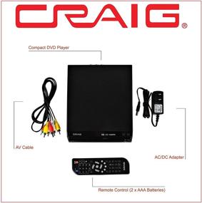 img 2 attached to 📀 Компактный DVD/JPEG/CD-R/CD-RW/CD плеер Craig CVD512a: В комплекте с пультом дистанционного управления - Одиночный.
