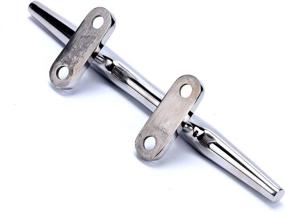 img 1 attached to ⚓ Amarine Made 4 Inch Stainless Steel Open Base Cleat - 9995s4