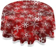 🎄 senya tablecloths snowflakes decorative christmas: enhance your holiday décor with festive elegance logo