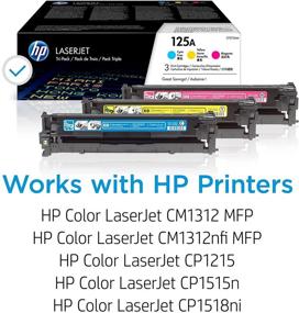 img 3 attached to 🖨️ Набор картриджей HP 125A: CB541A Cyan, CB542A Yellow, CB543A Magenta