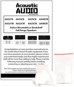 img 1 attached to Акустическая аудиосистема Acoustic Audio AA32CW для крепления на полку