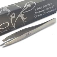 🔧 zizzili basics elite series slant tweezers - surgical grade stainless steel for professionals (mirror polish) - enhanced seo logo