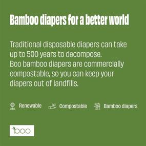 img 1 attached to Boo Bamboo Diapers Eco Friendly Absorbent