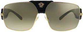 img 2 attached to 🕶️ Unisex Versace Sunglasses with Metal Frames for Men's Accessories and Lens Options