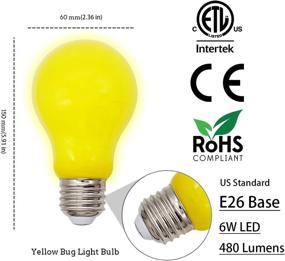 img 3 attached to 🌞 Jslinter 120V 6W Yellow Outdoor/Indoor LED Light Bulb