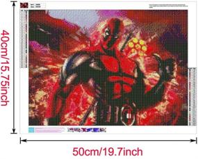 img 1 attached to Картина Вышивка стразами Картины Deadpool