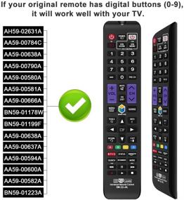 img 3 attached to 📺 Gvirtue Universal Remote Control Compatible Replacement for Samsung TV - 3D/LCD/LED/HDTV/Smart TV, AA59-00666A BN59-01178W BN59-01199F AA59-00638A AA59-00637A AA59-00594A AA59-00600A AA59-00582A