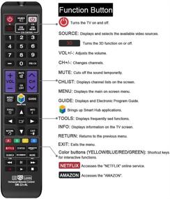 img 2 attached to 📺 Gvirtue Universal Remote Control Compatible Replacement for Samsung TV - 3D/LCD/LED/HDTV/Smart TV, AA59-00666A BN59-01178W BN59-01199F AA59-00638A AA59-00637A AA59-00594A AA59-00600A AA59-00582A