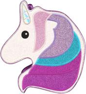 🦄 sparkle with style: hde 3d glitter unicorn crossbody purse bag - perfect for teens, girls, and women logo