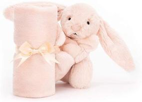 img 3 attached to 🐇 Плюшевый зайчик Jellycat Bashful Blush Bunny для малыша: надёжный и мягкий партнер-простыня