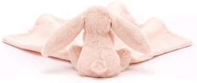 img 1 attached to 🐇 Плюшевый зайчик Jellycat Bashful Blush Bunny для малыша: надёжный и мягкий партнер-простыня