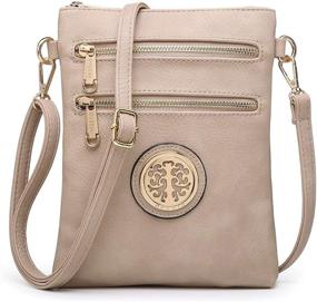 img 4 attached to 👜 Dasein Lightweight Small Crossbody Bag for Women - Triple Zipper Pocket Fashion Handbag, Perfect for Over Shoulder Purse