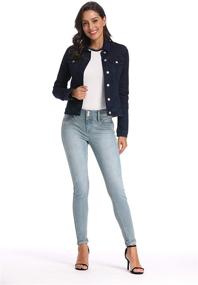 img 1 attached to Nicasia Womens Classic Trucker Jackets