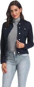 img 4 attached to Nicasia Womens Classic Trucker Jackets