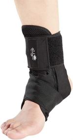 img 4 attached to 🦵 Premium Medium Ankle Support Stabilizer for Sprains: Effective Stability and Comfort