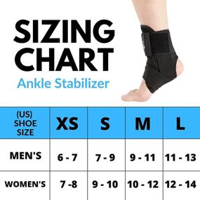 img 3 attached to 🦵 Premium Medium Ankle Support Stabilizer for Sprains: Effective Stability and Comfort