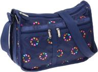 lesportsac deluxe everyday shoulder bag women's handbags & wallets for satchels logo