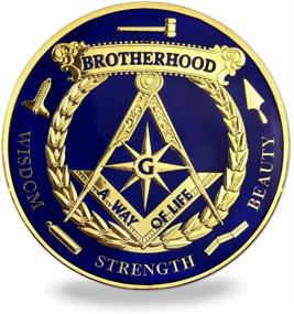 img 3 attached to 🔱 Masonic Brotherhood Emblem for Car - Enhancing Masonic Accessories with Metal Finish