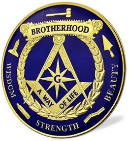 img 2 attached to 🔱 Masonic Brotherhood Emblem for Car - Enhancing Masonic Accessories with Metal Finish