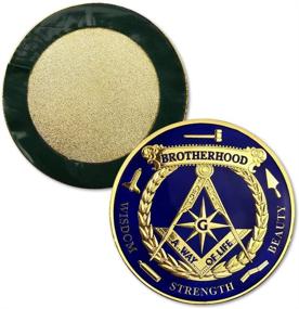 img 1 attached to 🔱 Masonic Brotherhood Emblem for Car - Enhancing Masonic Accessories with Metal Finish